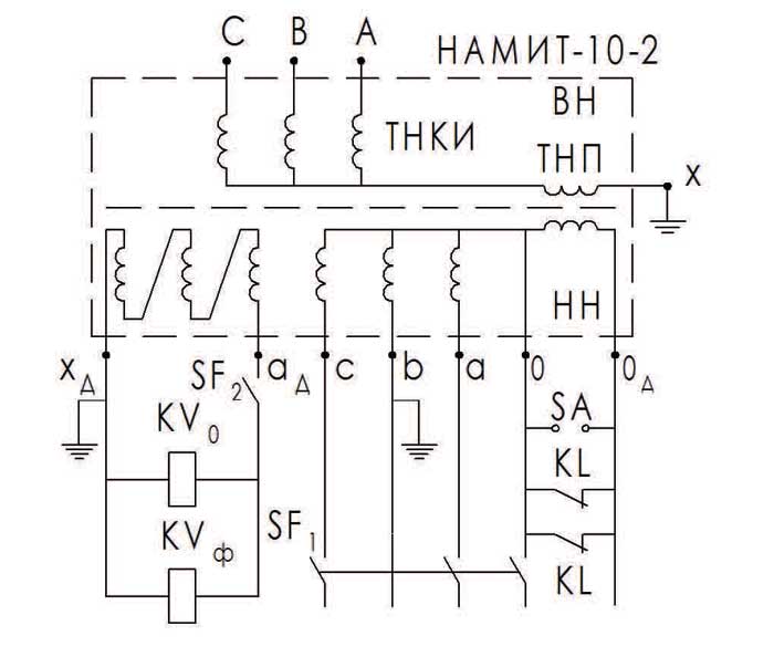 Схема соединения НАМИТ-10-2
